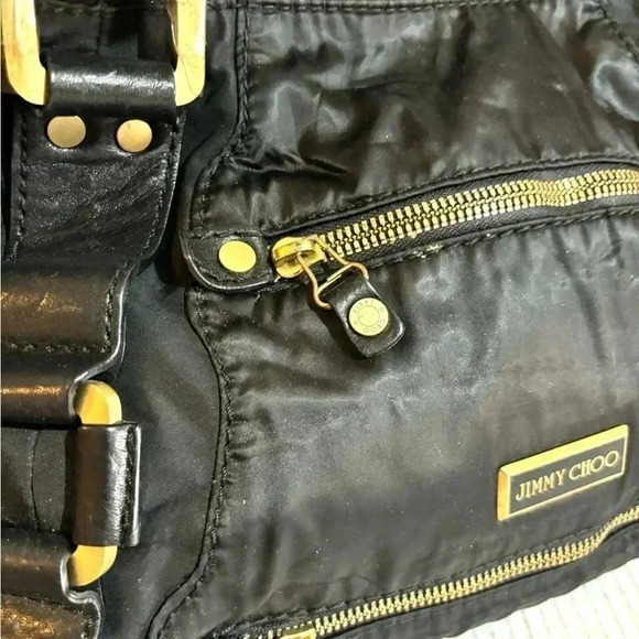 Jimmy Choo black nylon handle bag - Picture 5 of 11